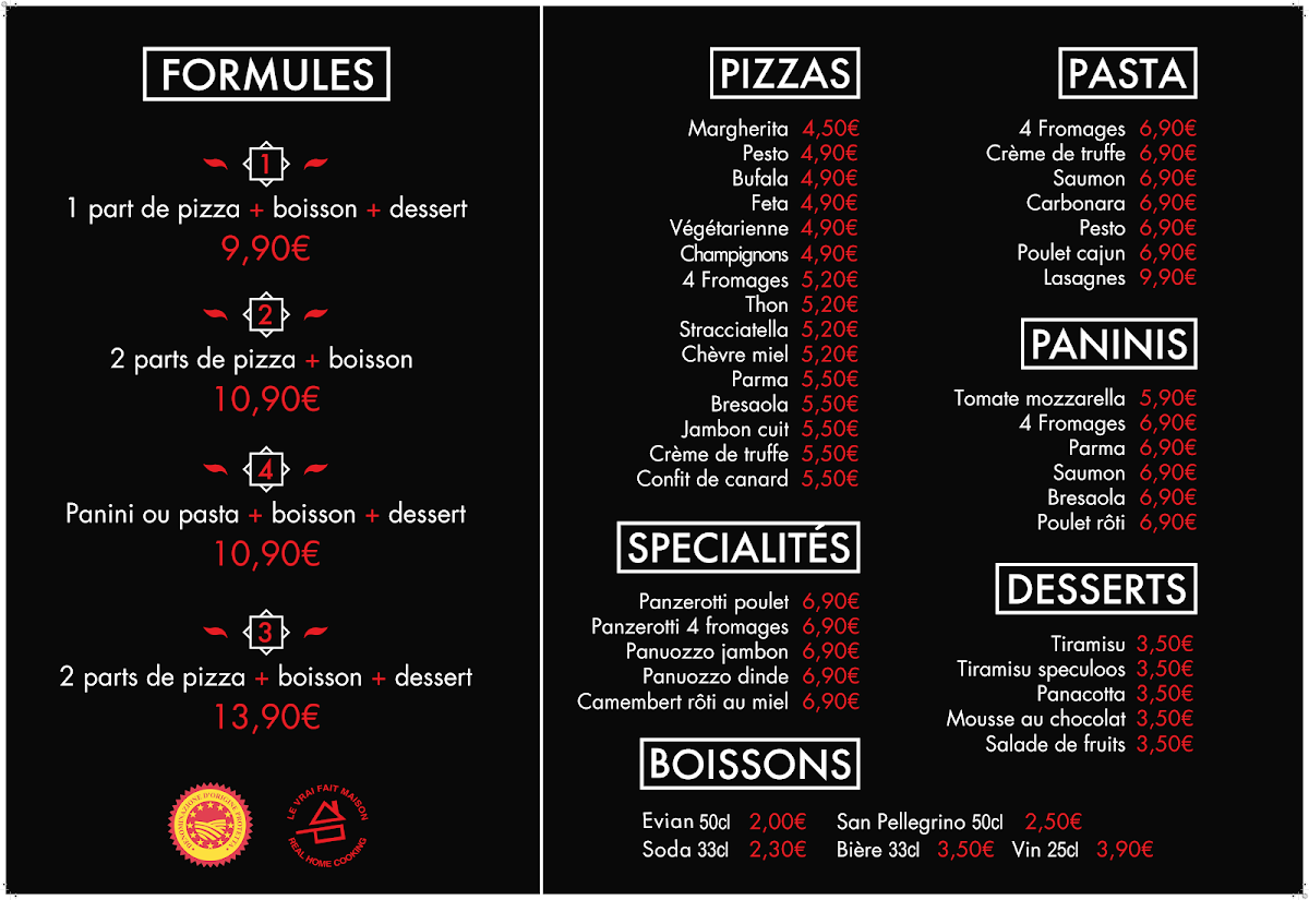 Menu Nolita's Pizza-1
